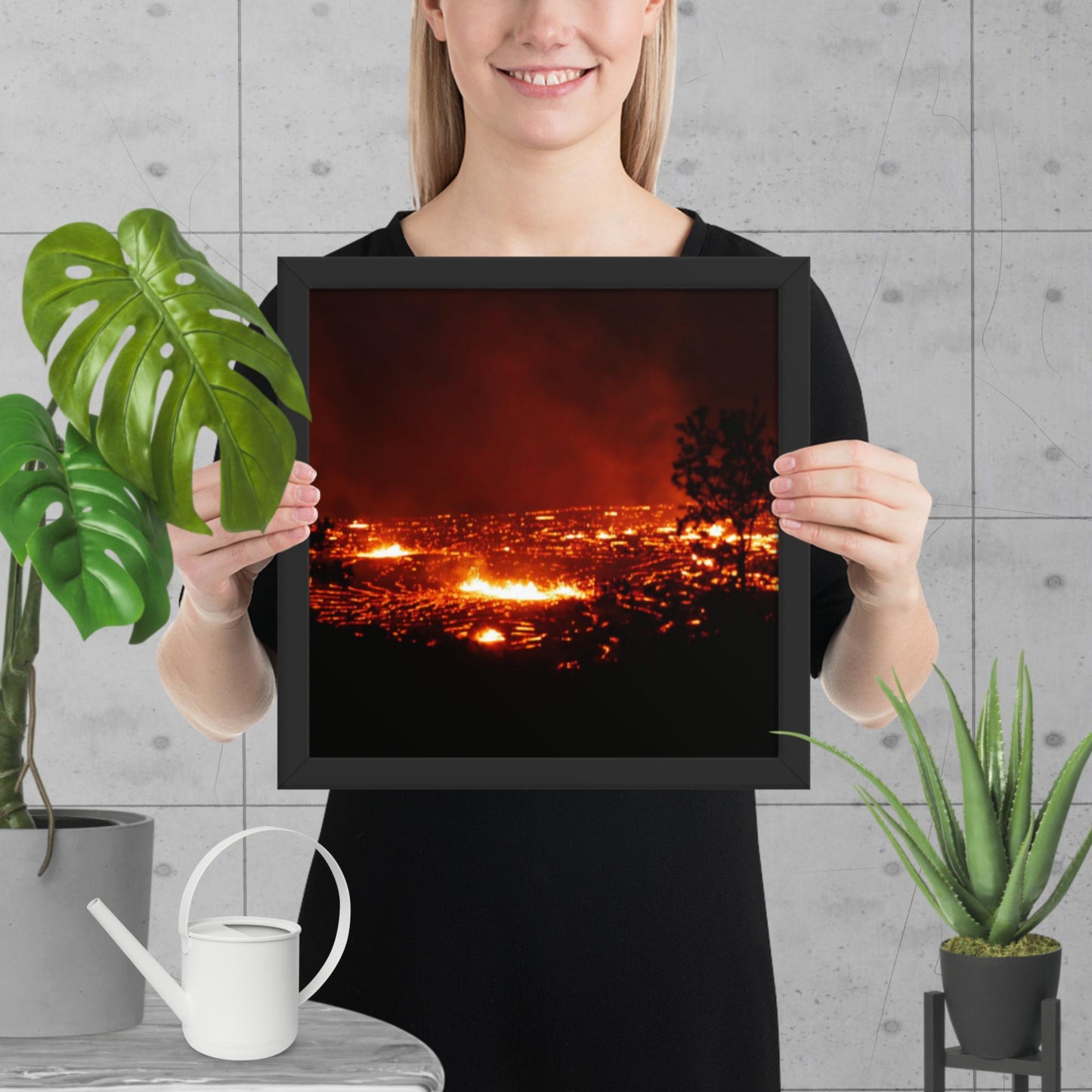 Kilauea 2023 Eruption - Framed photo paper poster